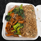 Best C14. Szechuan Spiced Beef, Chicken Fingers, Egg Roll (Combo)四川牛，金手指，春卷 in Ashburnham, MA